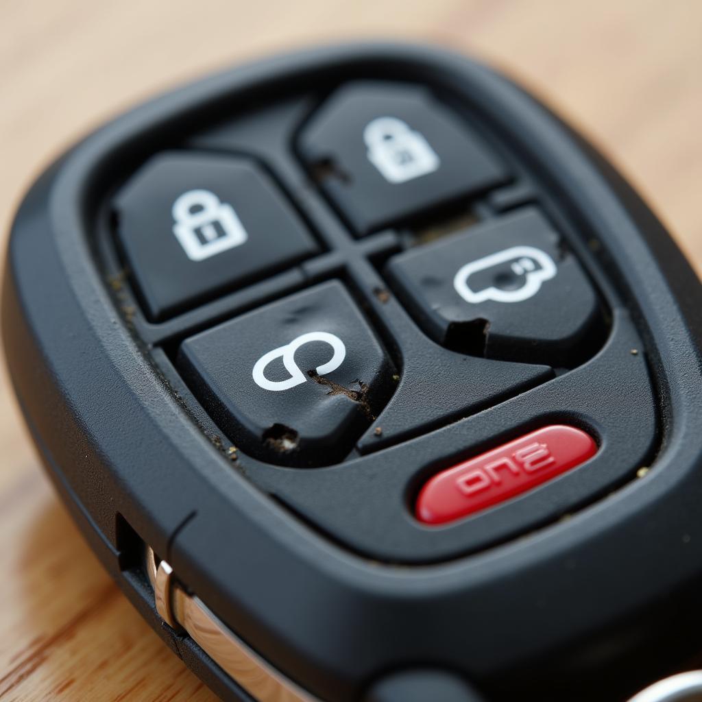 Worn Key Fob Buttons on a 07 Audi S8