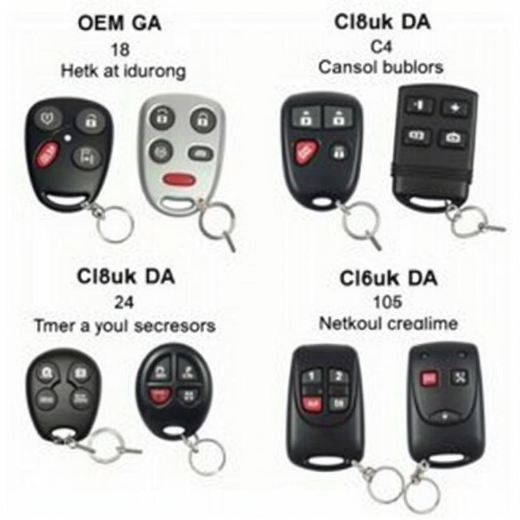 1999 GMC Sierra 1500 Key Fob Types - Original and Aftermarket Options