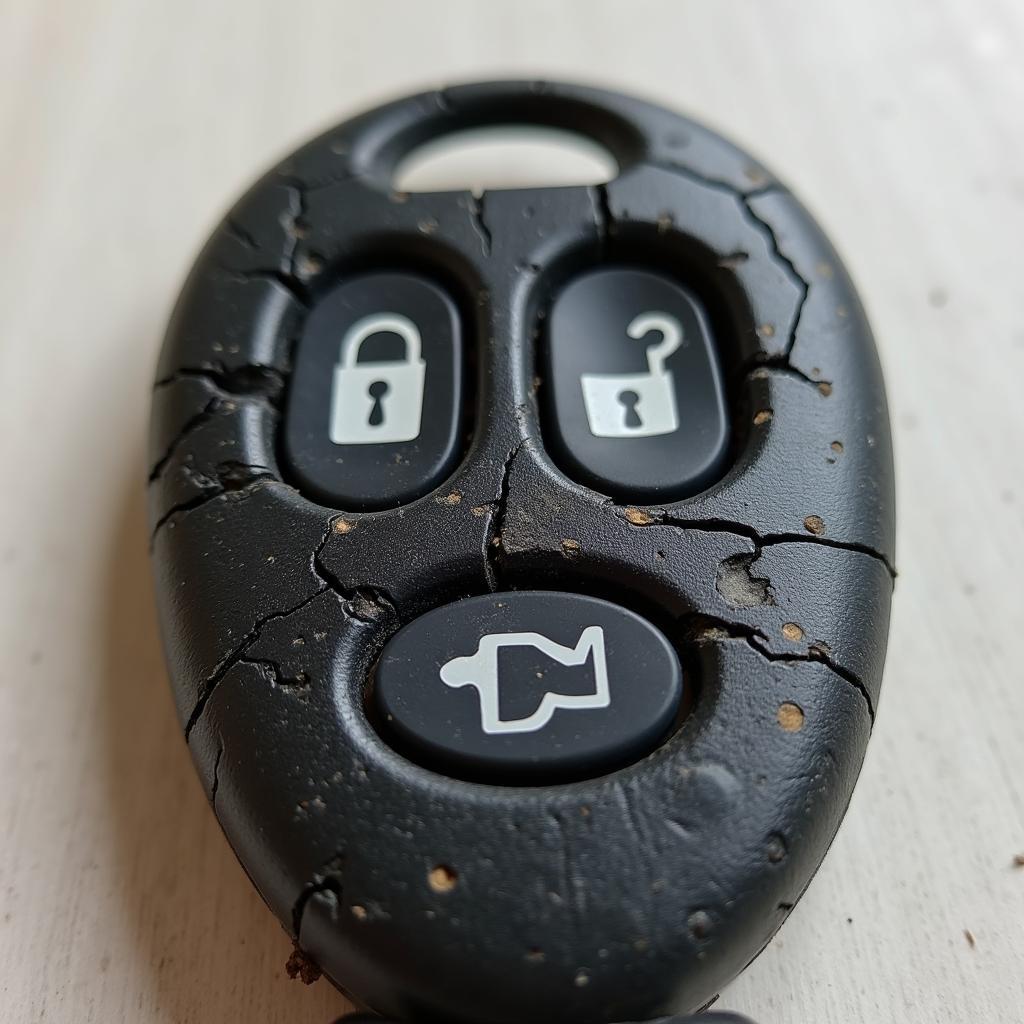 Damaged 1999 Mercedes Benz Key Fob Shell