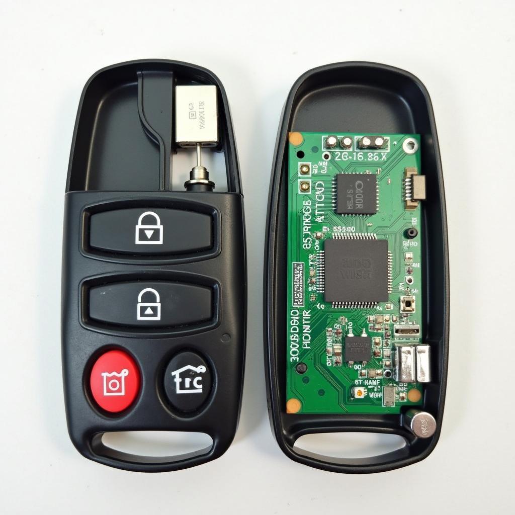 Internal Components of a 2000 Lexus ES300 Key Fob