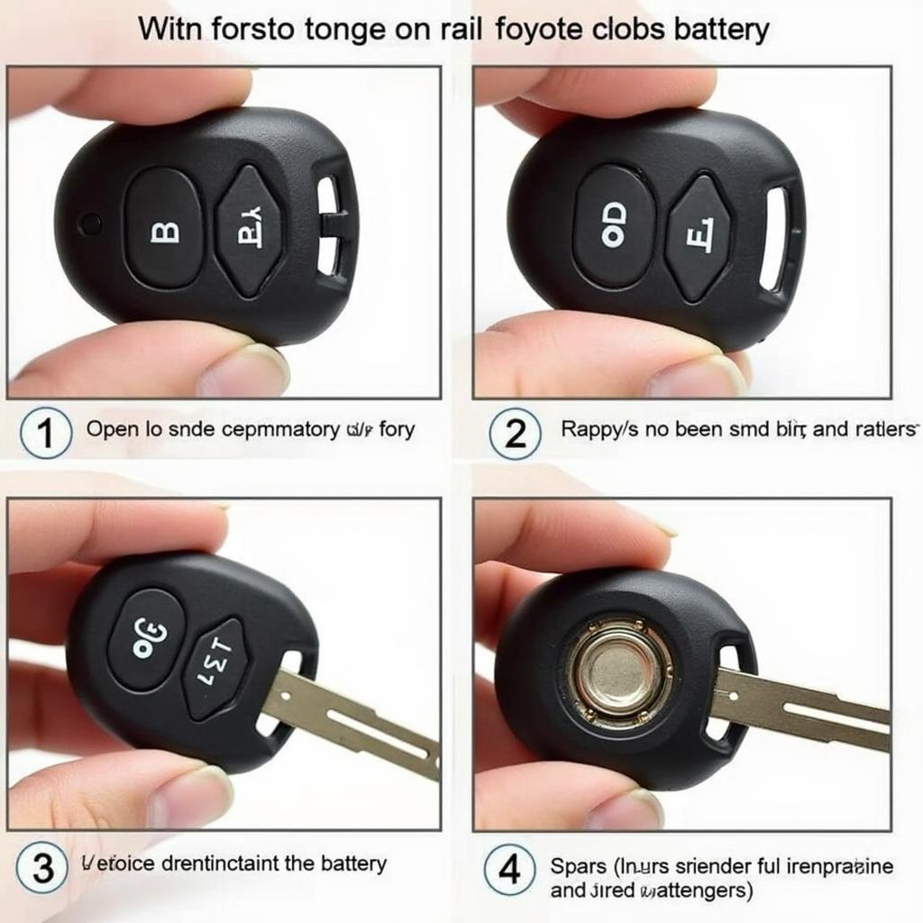 2000 Toyota Camry Key Fob Battery Replacement Process