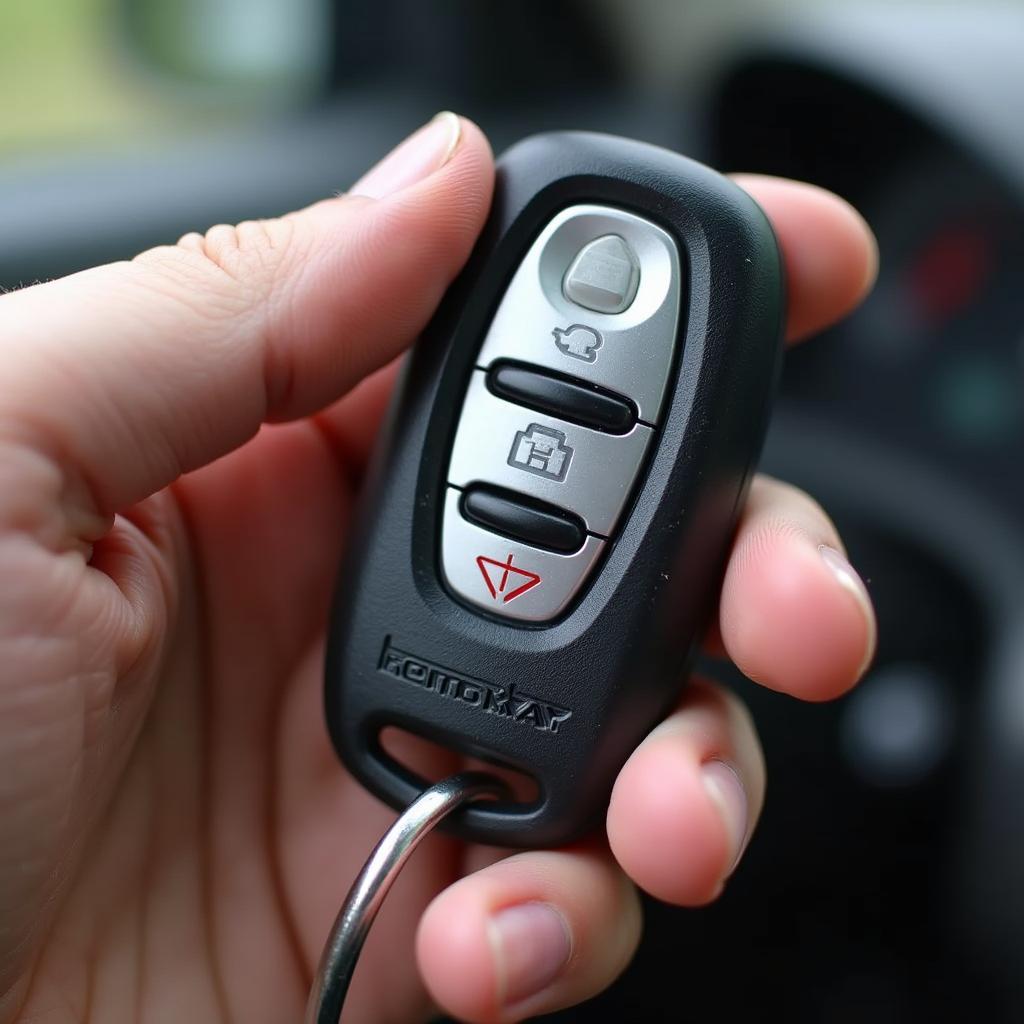 Holding a 2002 Honda Odyssey Key Fob