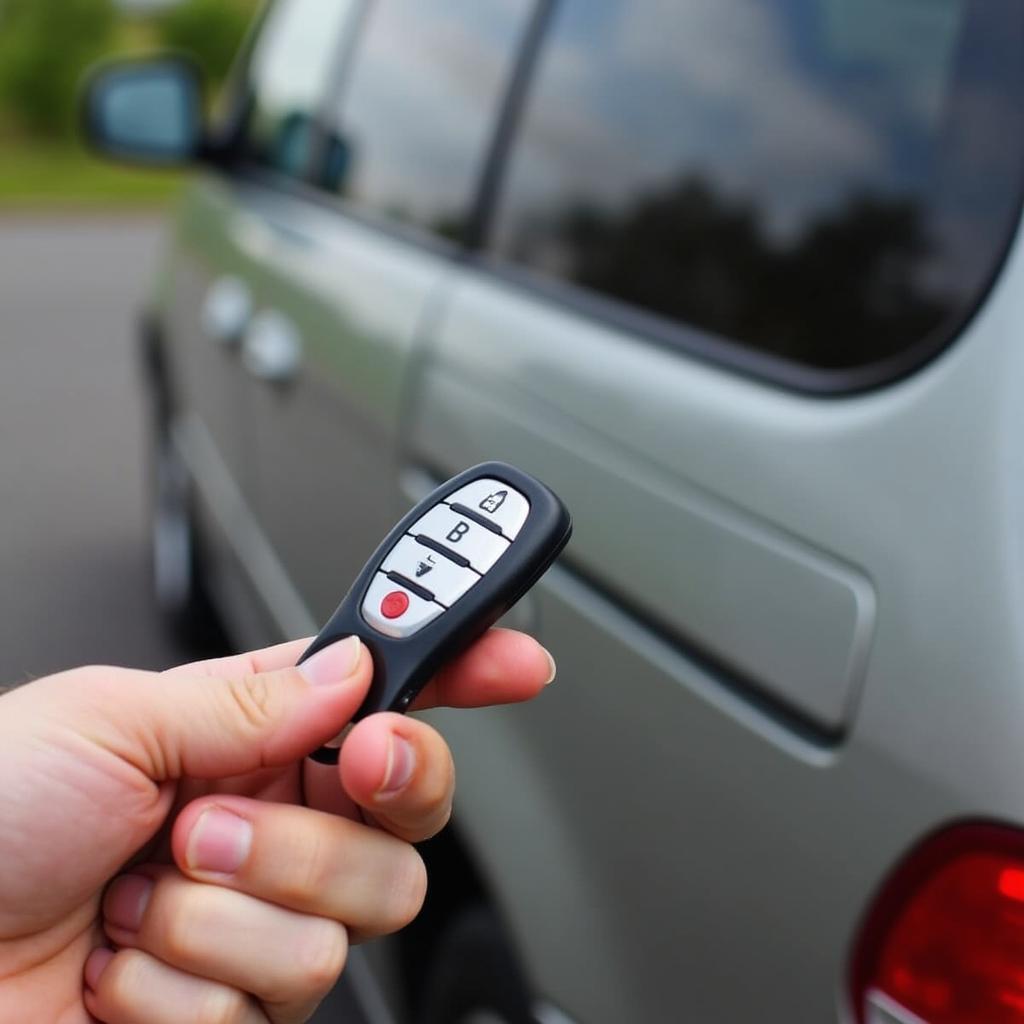 Testing the range of a 2002 Honda Odyssey key fob