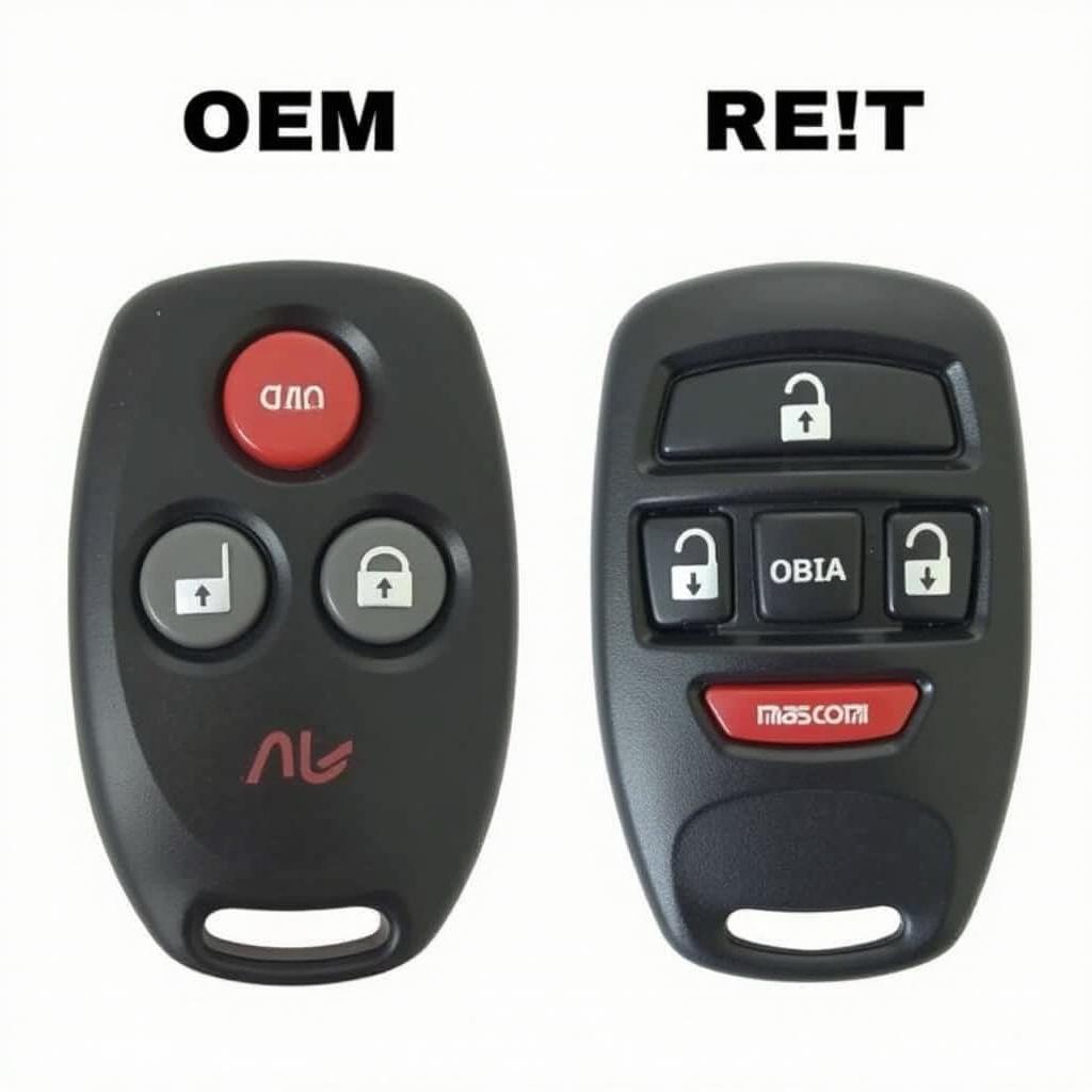 2002 Mazda 626 key fob types: OEM vs. Aftermarket