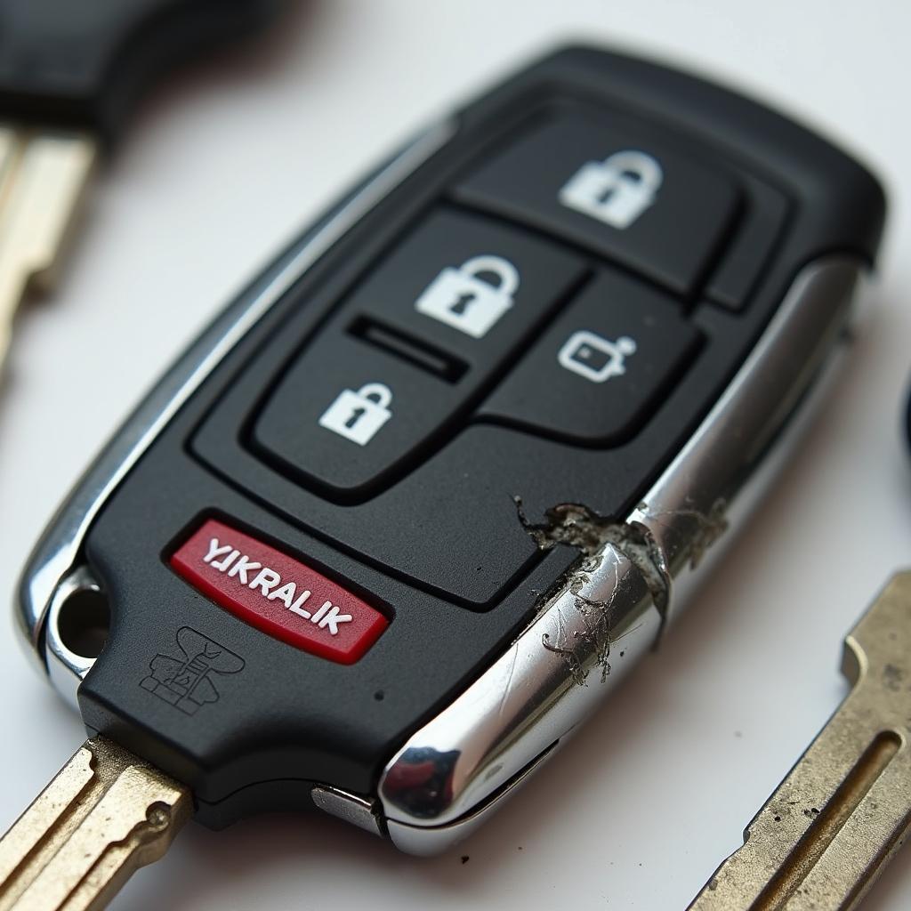 Damaged 2003 Cadillac CTS Key Fob