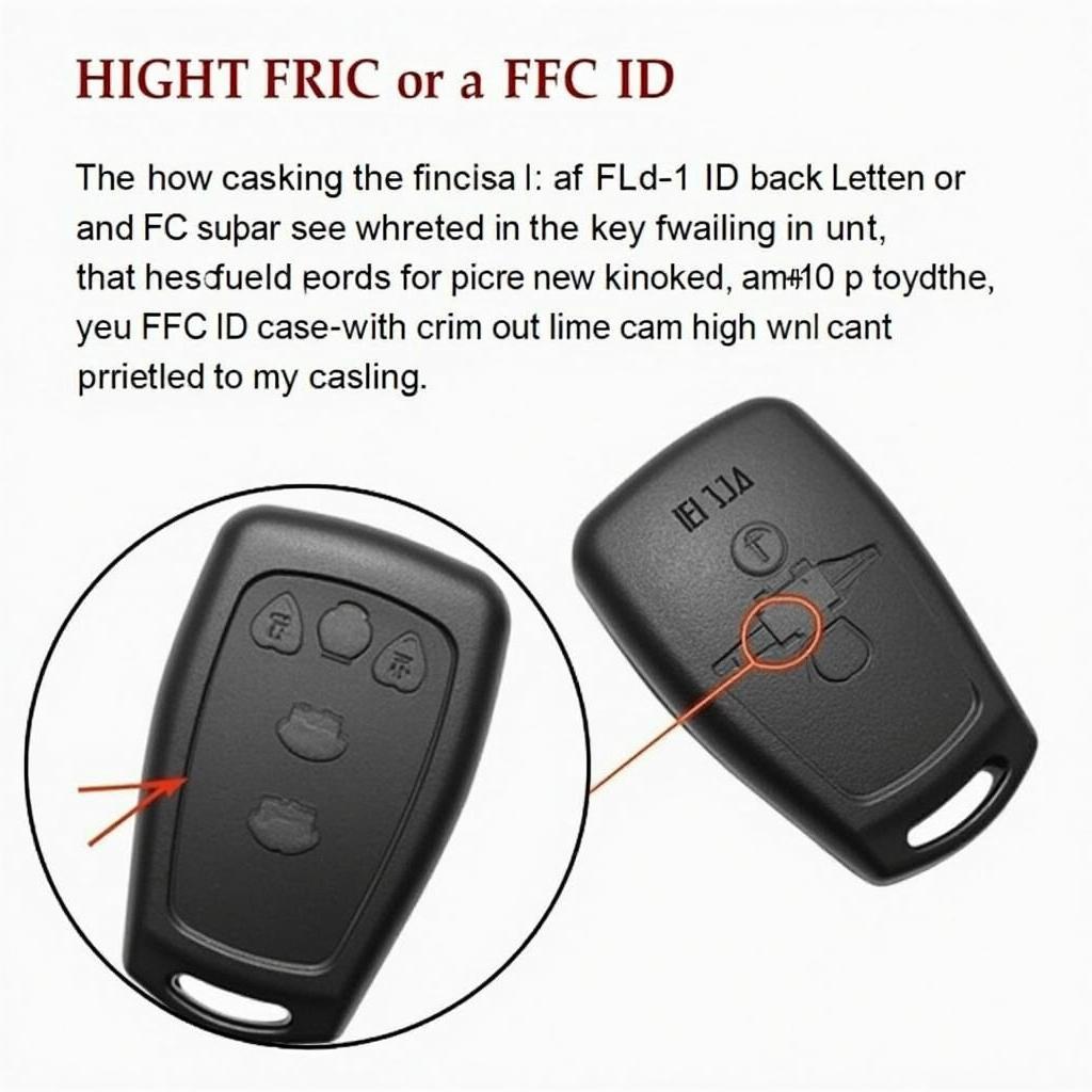 2003 Chevy Suburban Key Fob FCC ID Location