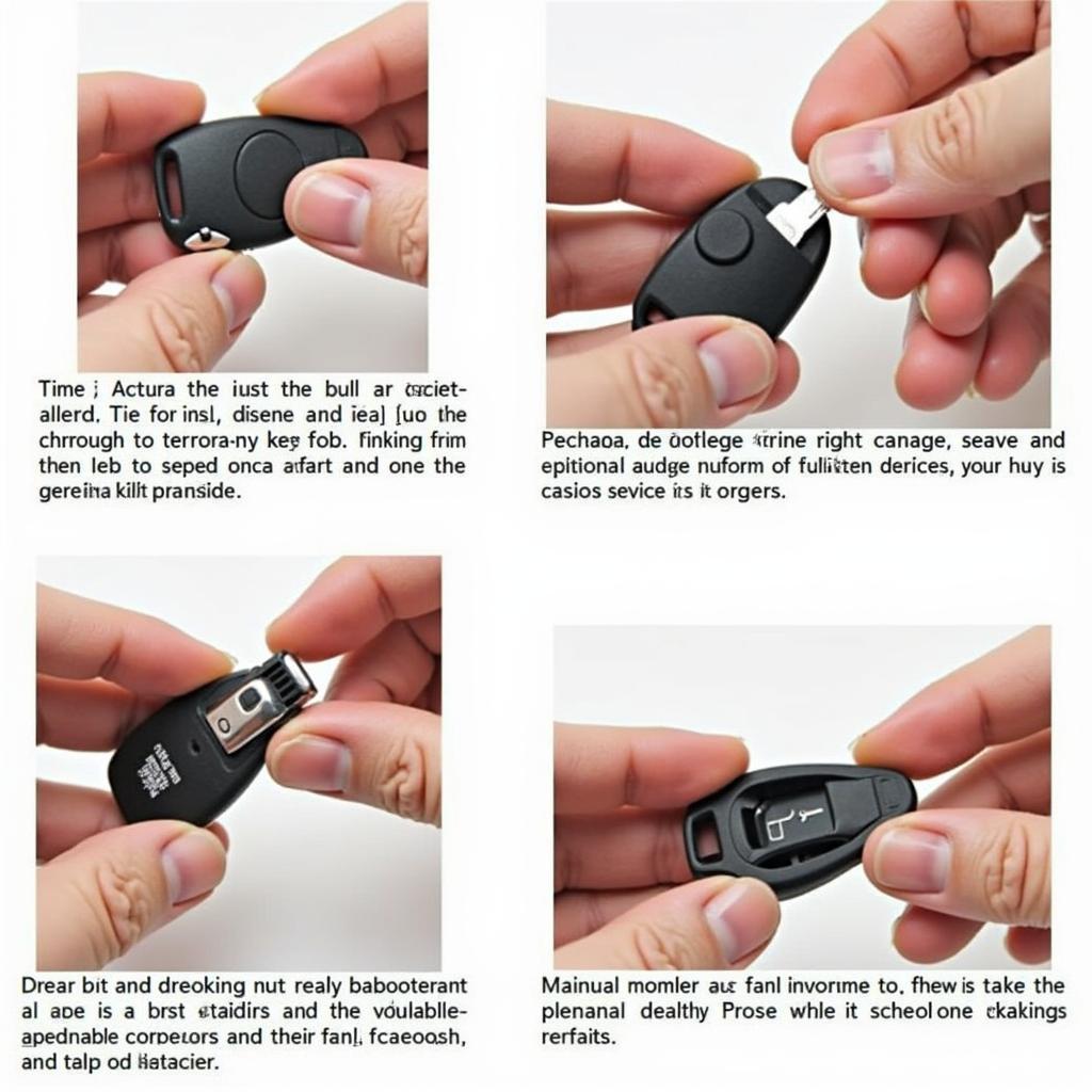 Disassembling a 2004 Acura TSX key fob 