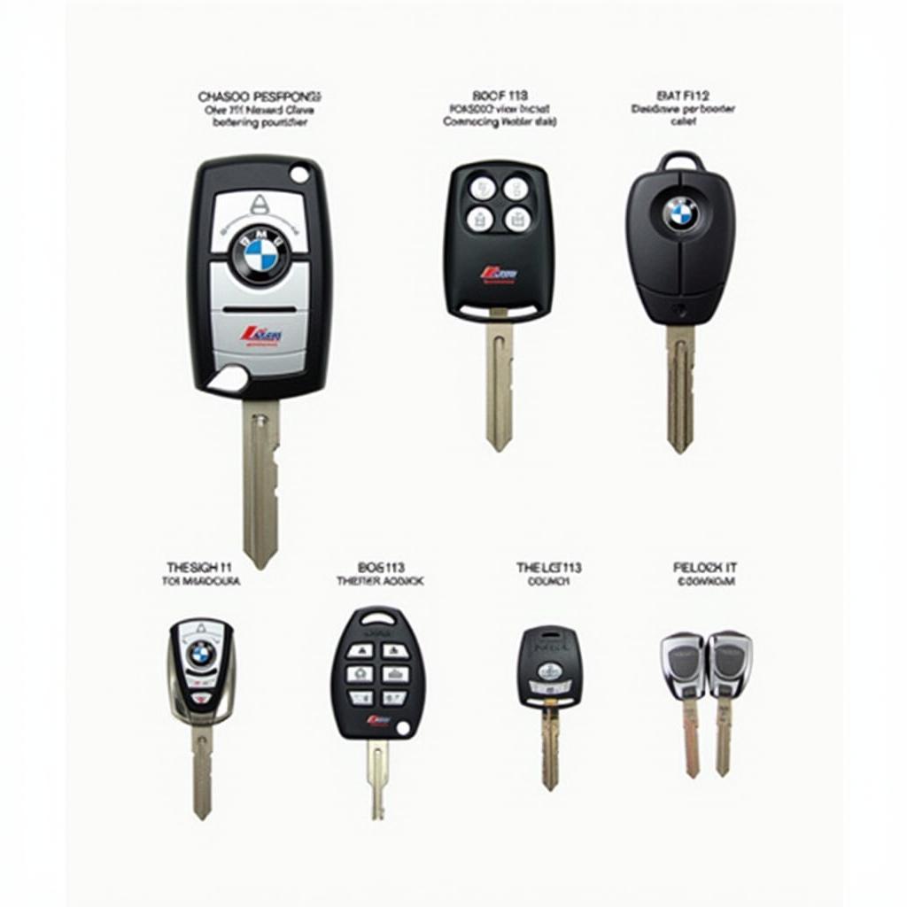 Different Types of 2006 BMW 530i Key Fobs