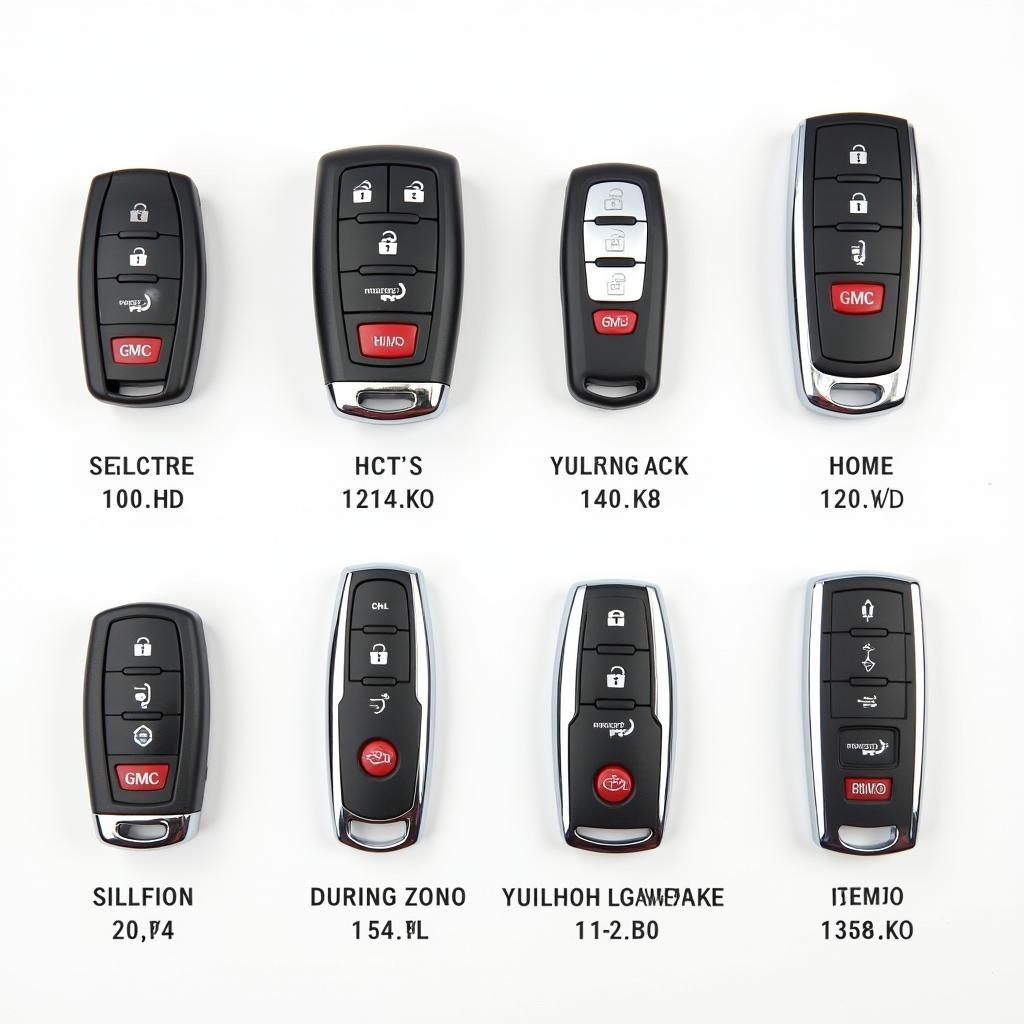 2006 GMC Key Fob Types and Models