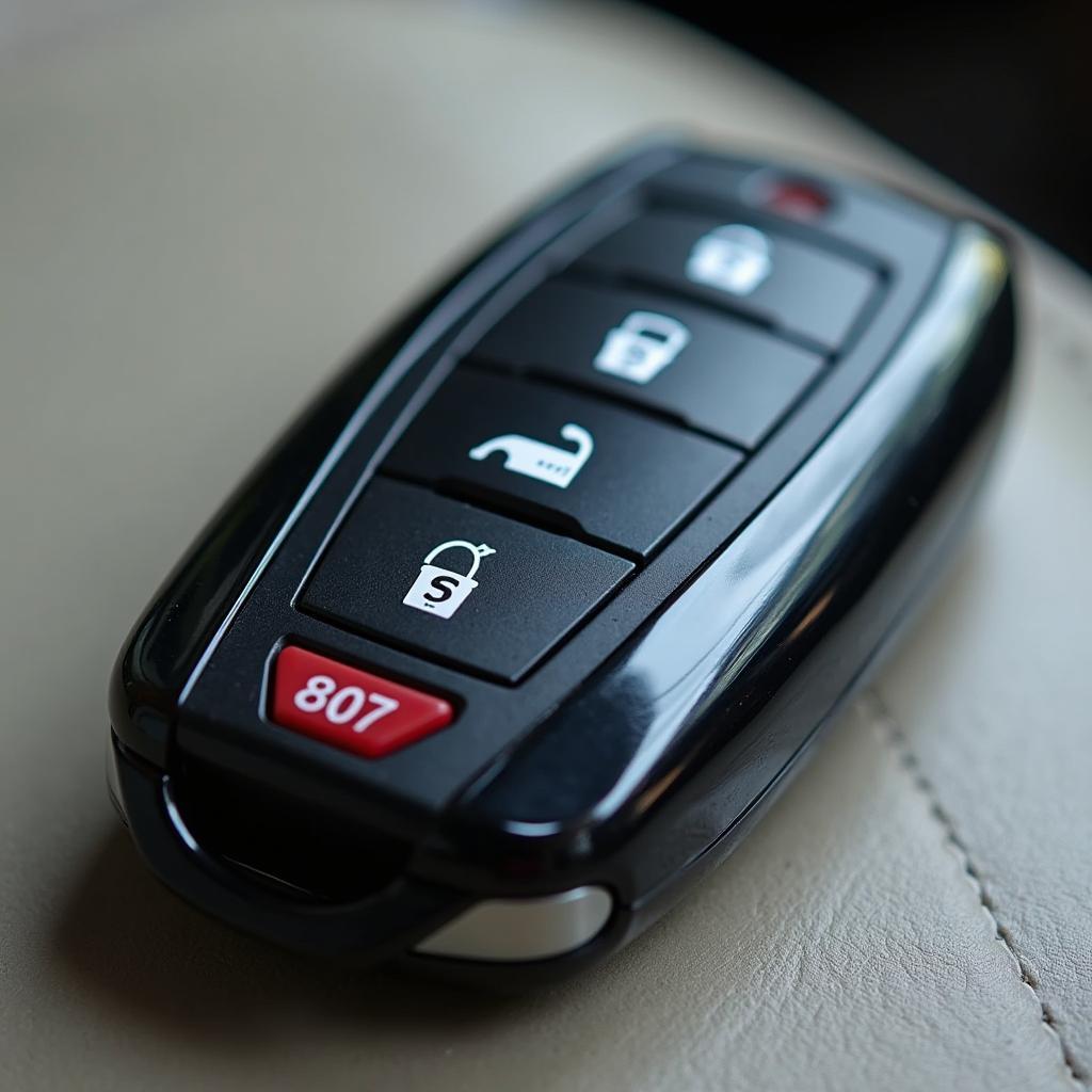 Closeup of a 2007 Cadillac Escalade ESV Key Fob