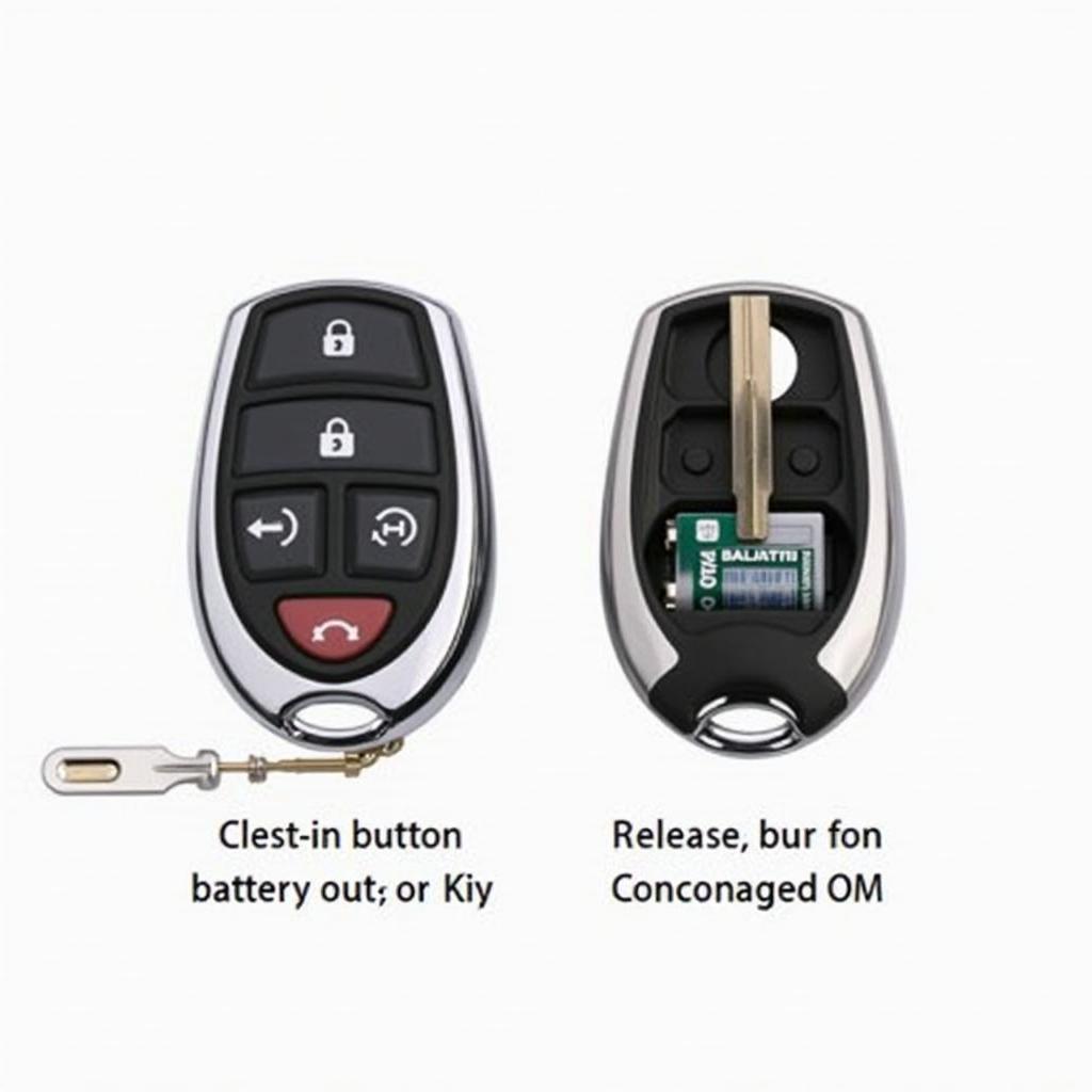 2008 Cadillac DTS Key Fob Battery Location