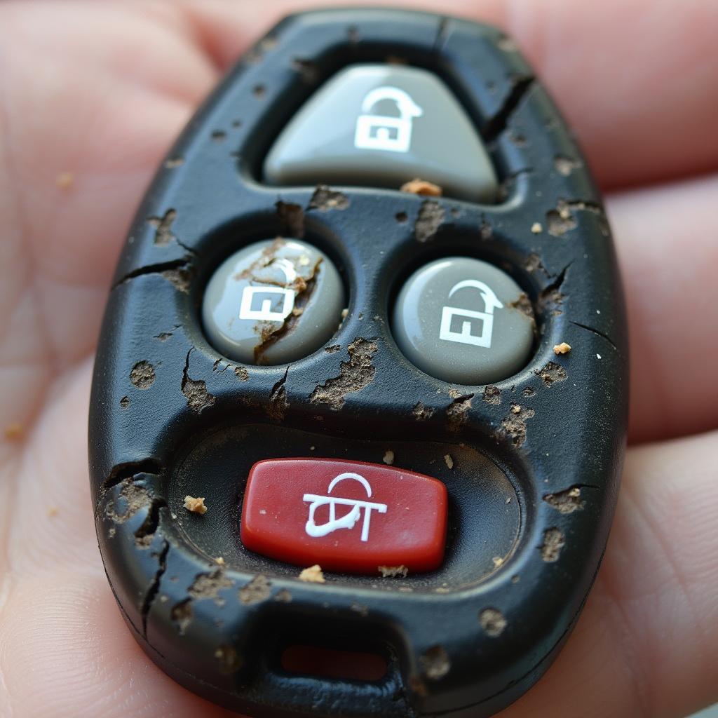 Worn-out Key Fob Cover