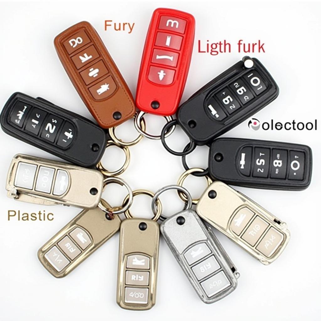 Key fob covers in different materials