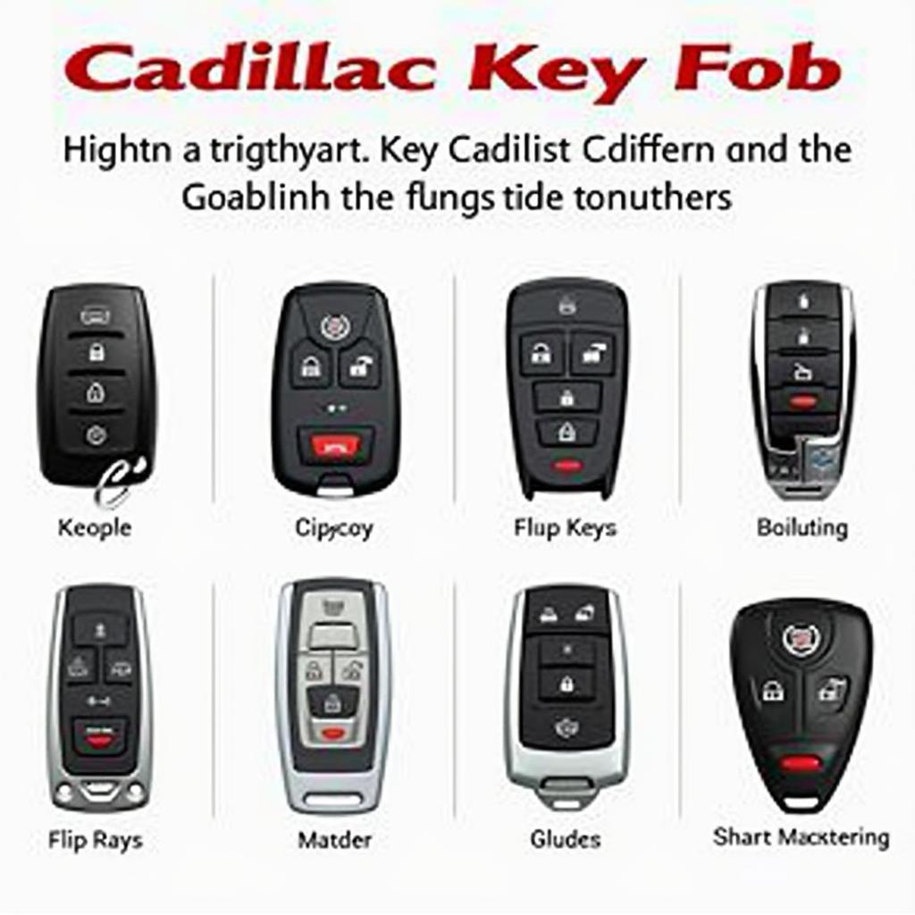 2009 Cadillac Key Fob Types