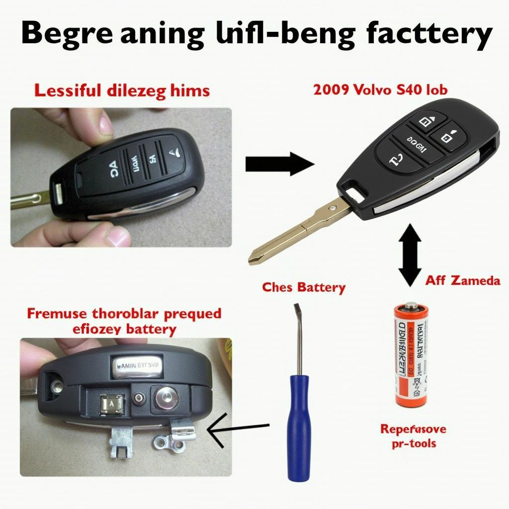 2009 Volvo S40 Key Fob Battery Replacement