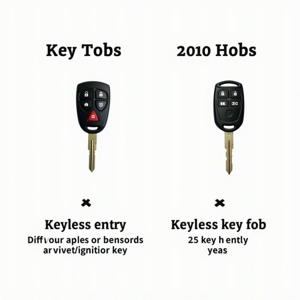 Different 2010 Dodge Journey Key Fob Types