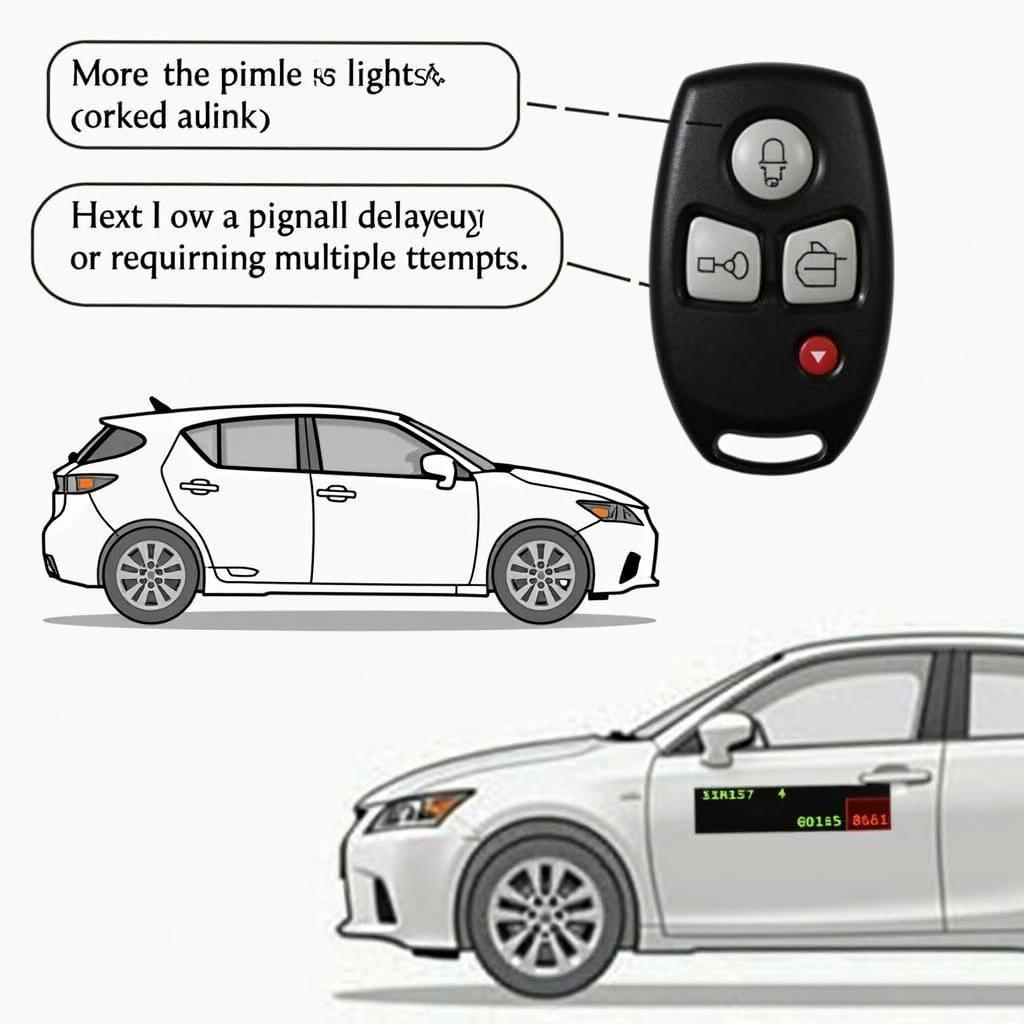 2011 Lexus CT200h Key Fob Exhibiting Low Battery Symptoms