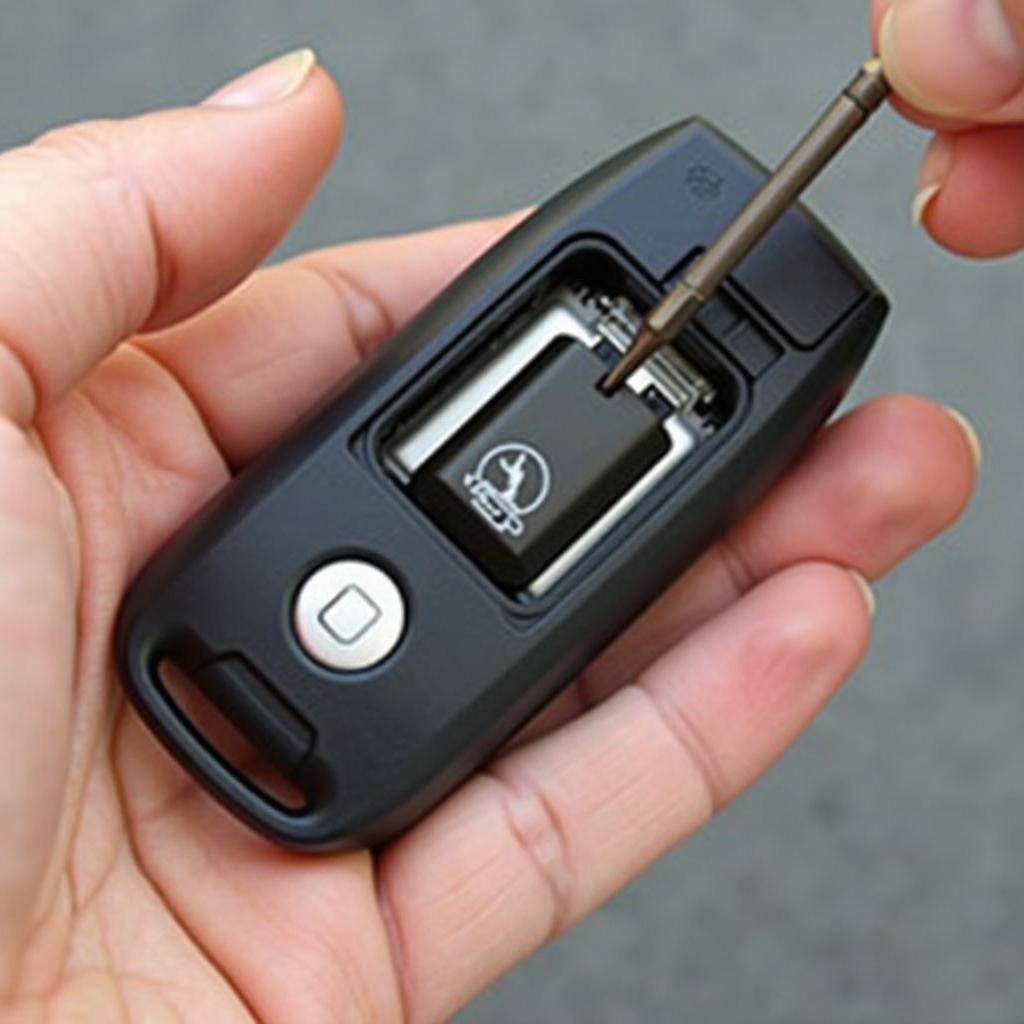 Opening the 2011 Mercedes S550 key fob