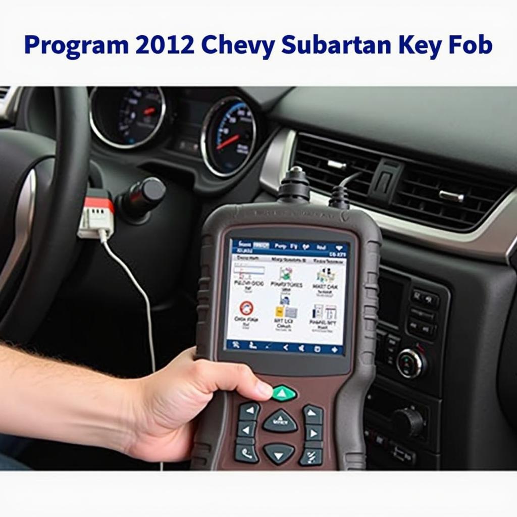 Using a Diagnostic Tool for 2012 Chevy Suburban Key Fob Programming