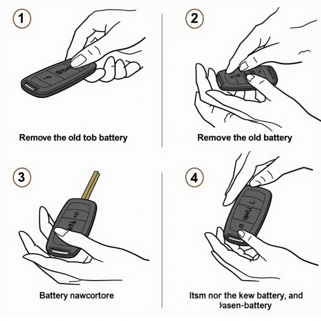 Replacing the battery in a Chrysler 300 key fob