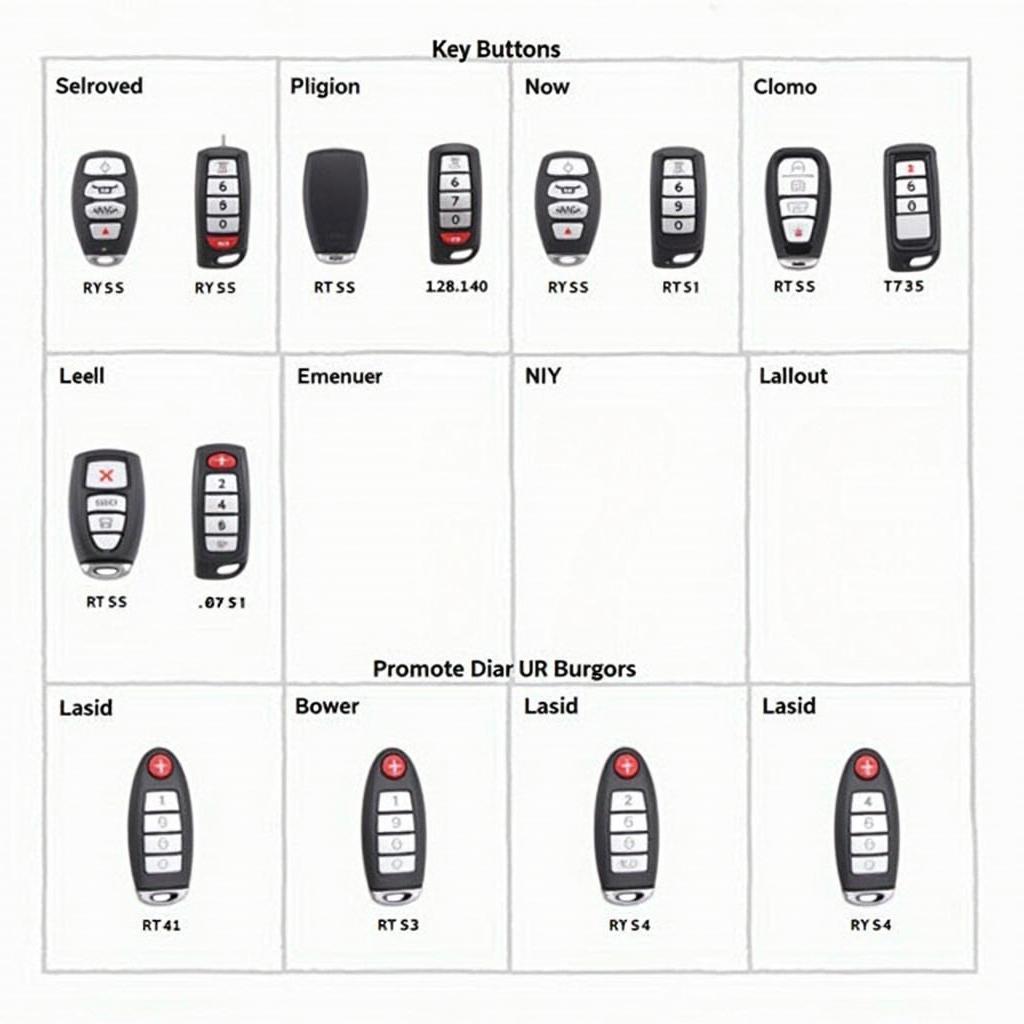 2012 GMC Sierra Key Fob Types and Variations