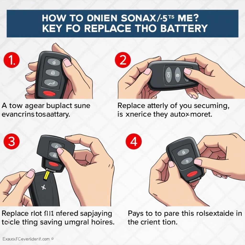 Replacing the key fob battery