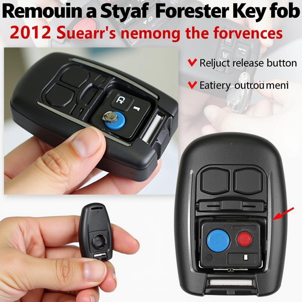 Removing the Battery from a 2012 Subaru Forester Key Fob