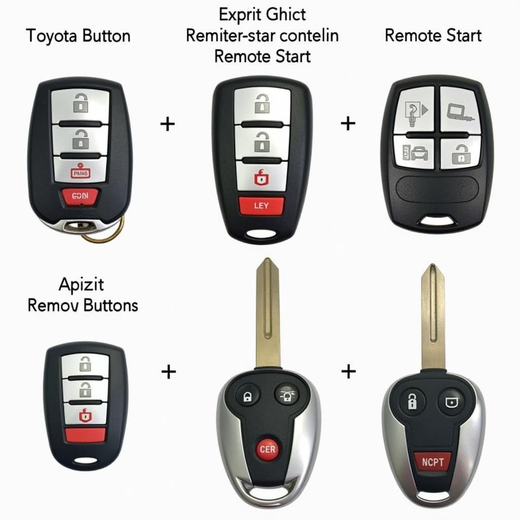 Different Types of 2012 Toyota Camry Key Fobs