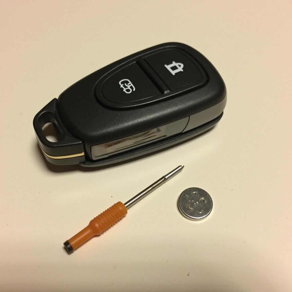 Tools for replacing a Ford Taurus key fob battery