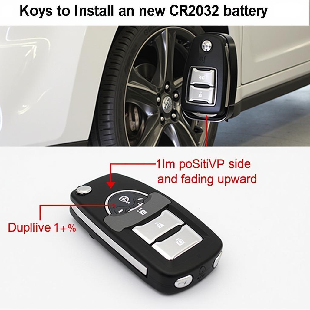 Installing the New Battery in a 2013 GMC Key Fob