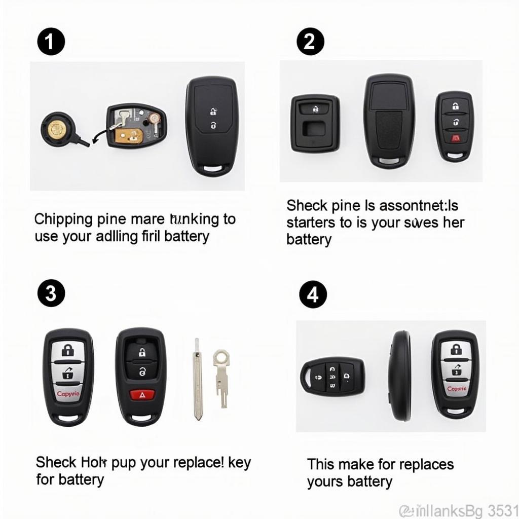 Replacing the battery in a 2014 Chevy Captiva key fob 