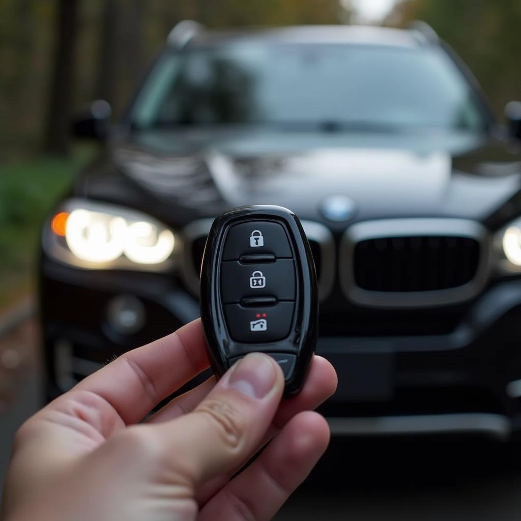 Testing the buttons of a 2015 BMW X5 key fob