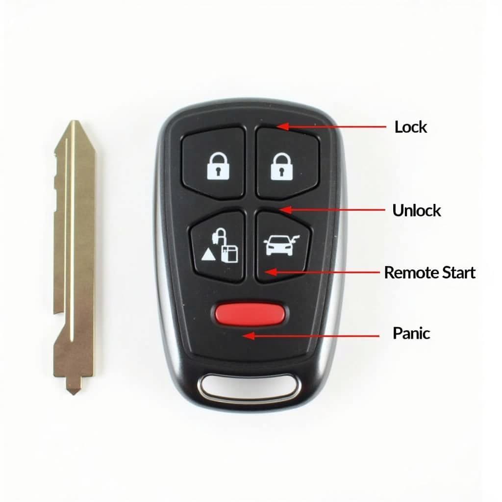 2015 Chevy Silverado Key Fob Functions: Lock, Unlock, Remote Start, Panic Button