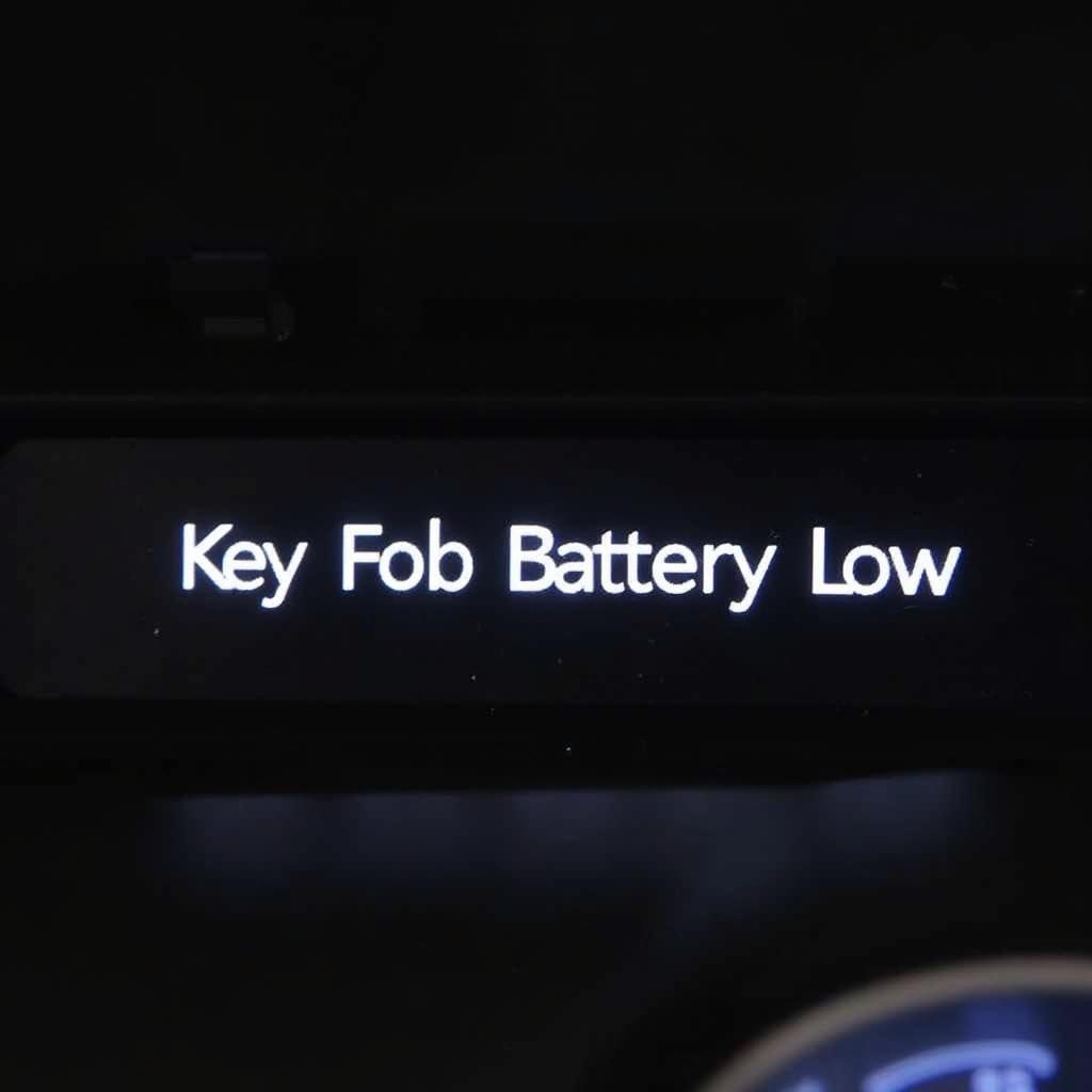 2015 Chrysler 200 Key Fob Low Battery Warning