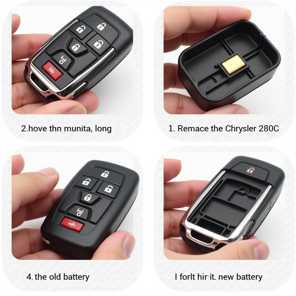 Replacing the key fob battery in a 2015 Chrysler 200C