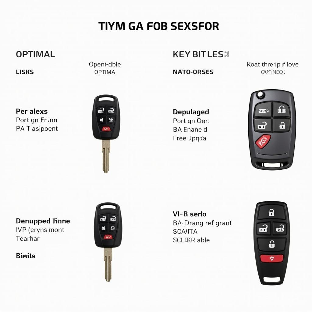 Different Key Fob Types for the 2015 Kia Optima