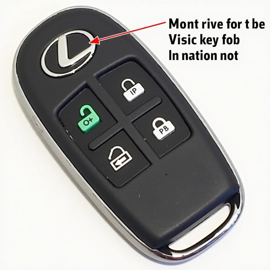 2015 Lexus NX Key Fob Battery Location