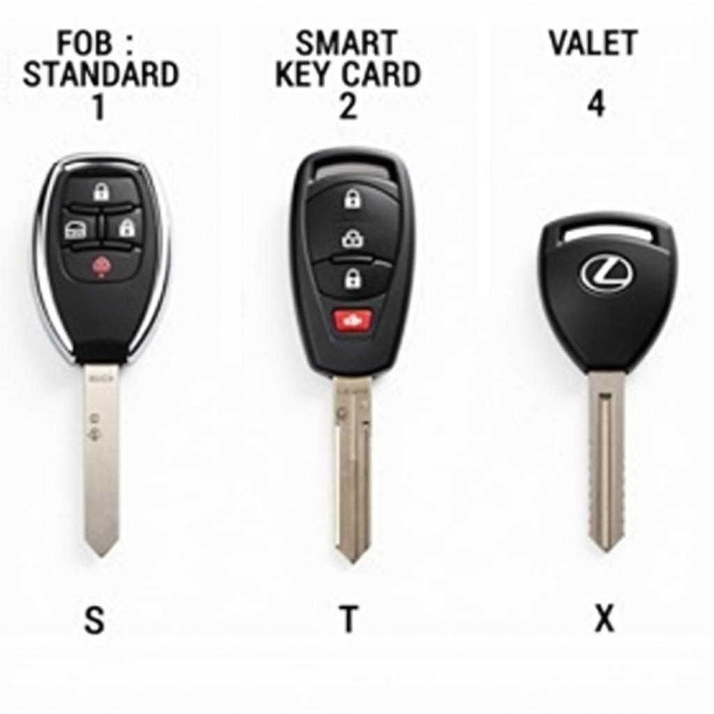 Different Types of Lexus RX350 Key Fobs