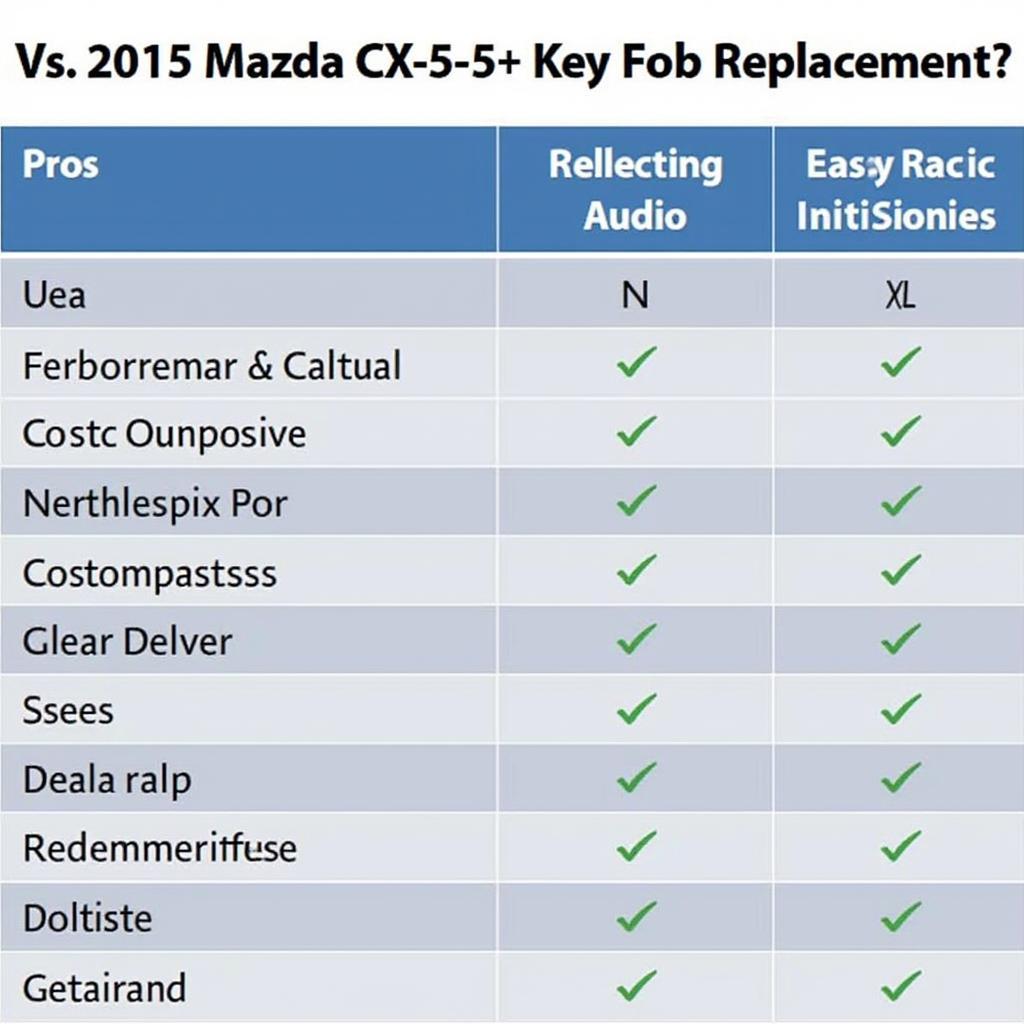 2015 Mazda CX 5 Key Fob Replacement Options