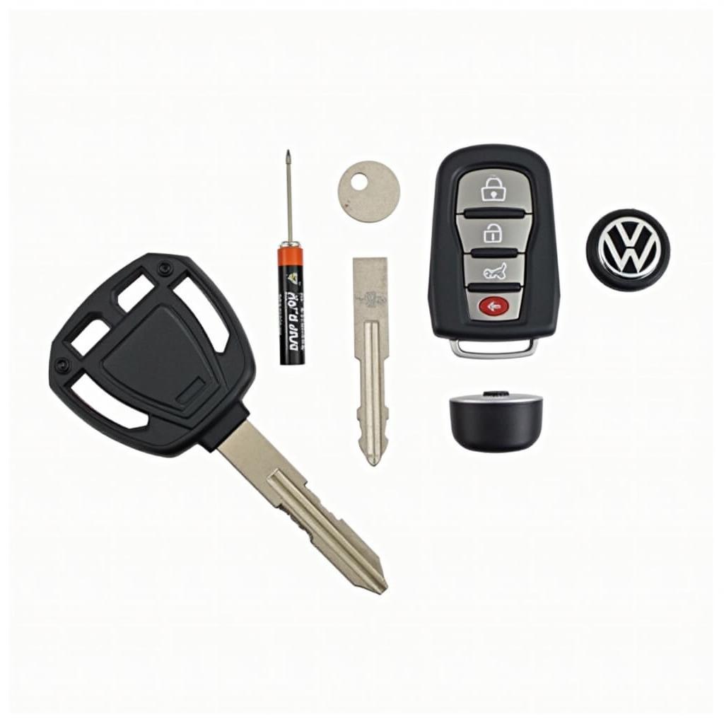 2015 Volkswagen Jetta Key Fob Parts Exploded View