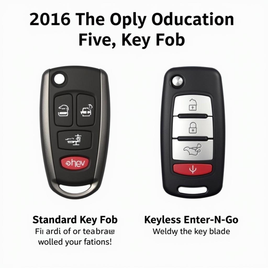 Types of 2016 Dodge Journey Key Fobs