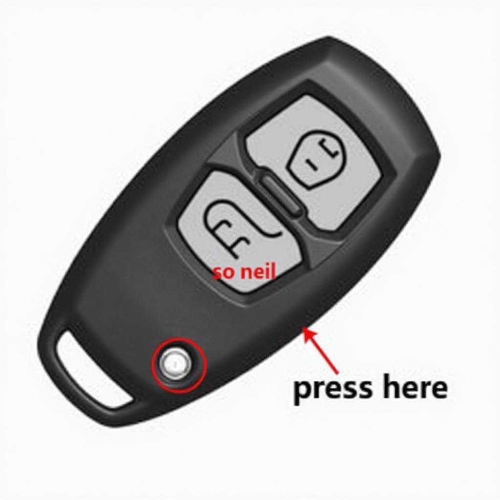 2016 Mazda MX-5 Miata key fob battery replacement: Step 1 - Locating the release button