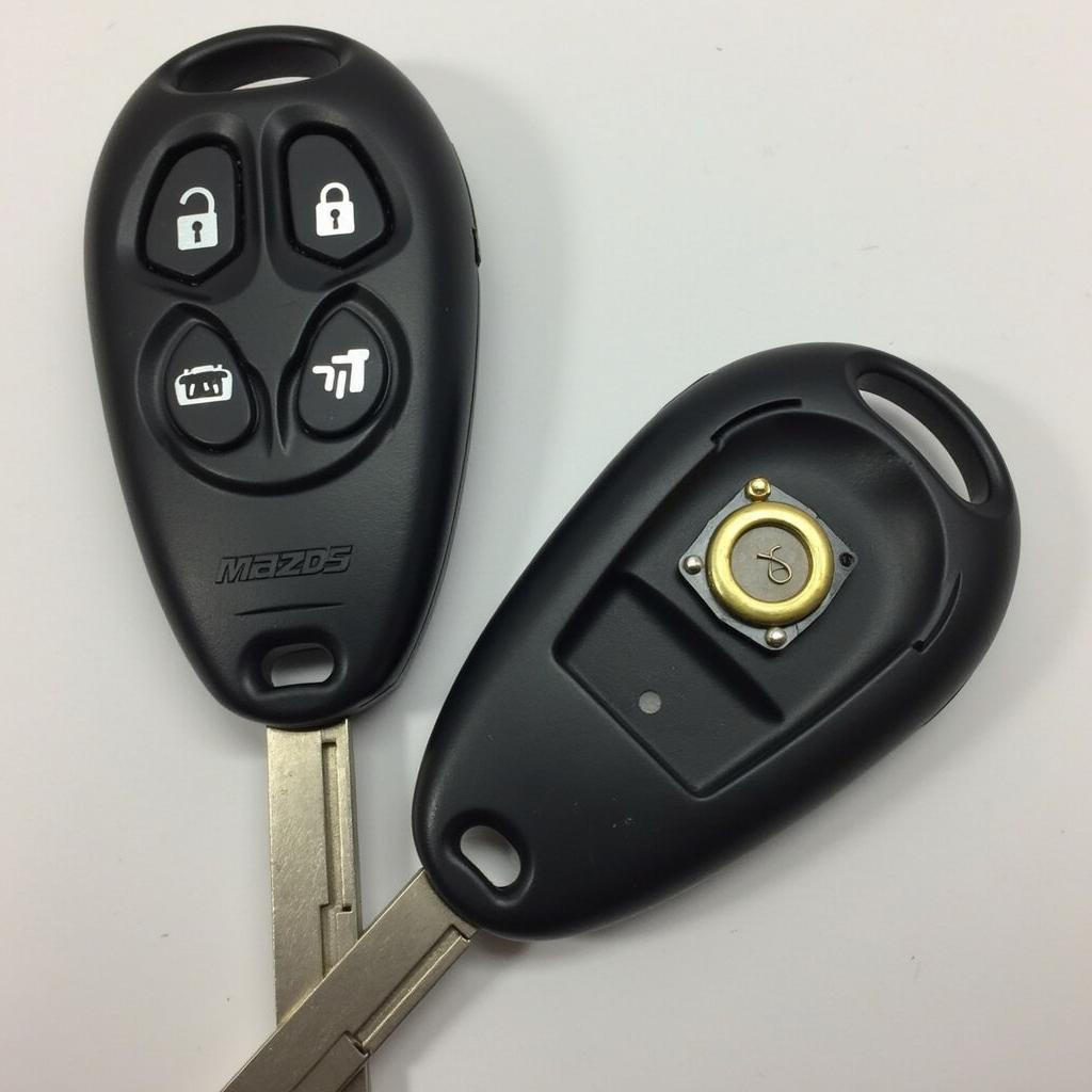 2016 Mazda MX-5 Miata Key Fob Opened Showing Battery