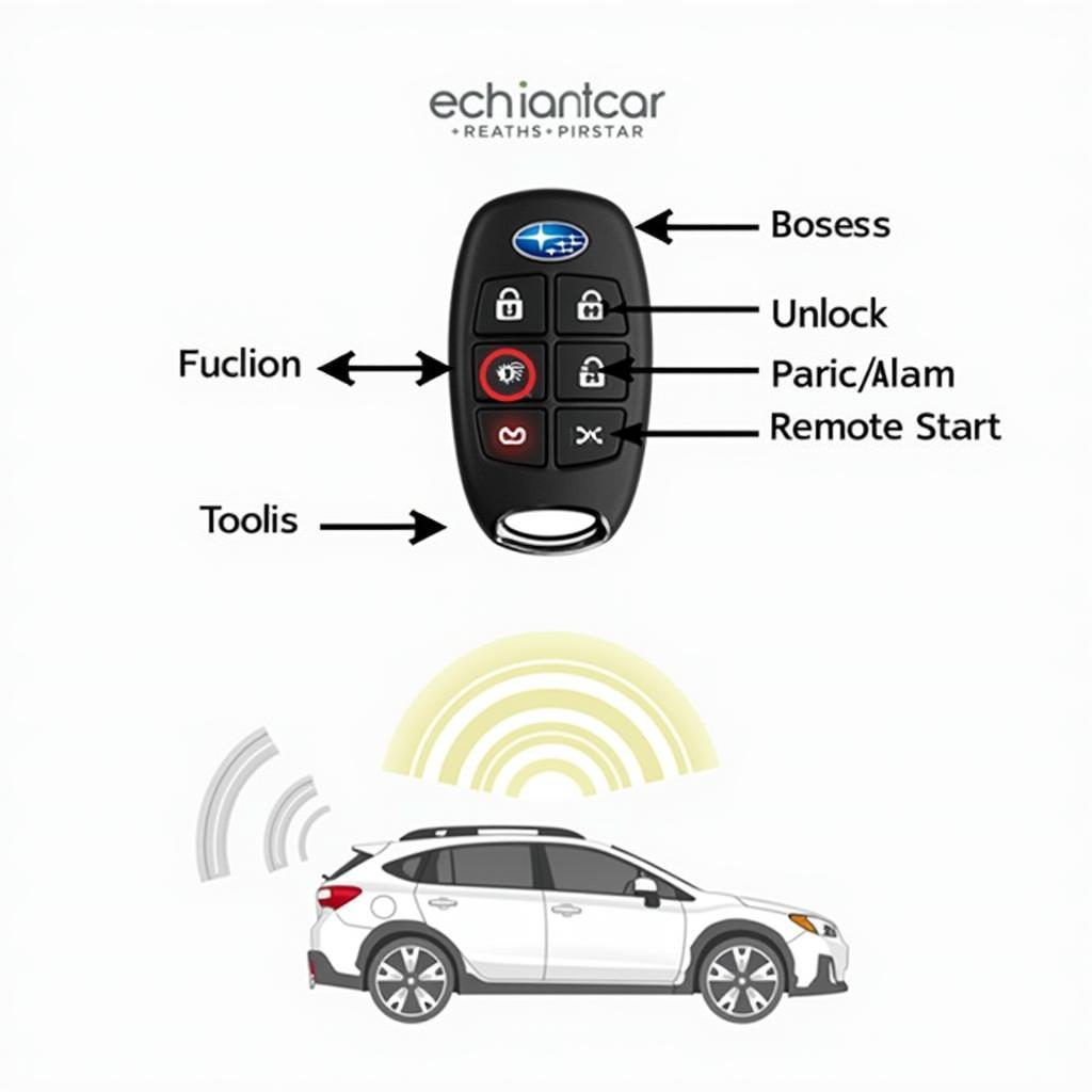 2016 Subaru Crosstrek Key Fob Functions - Locking, Unlocking, Panic Alarm, Remote Start