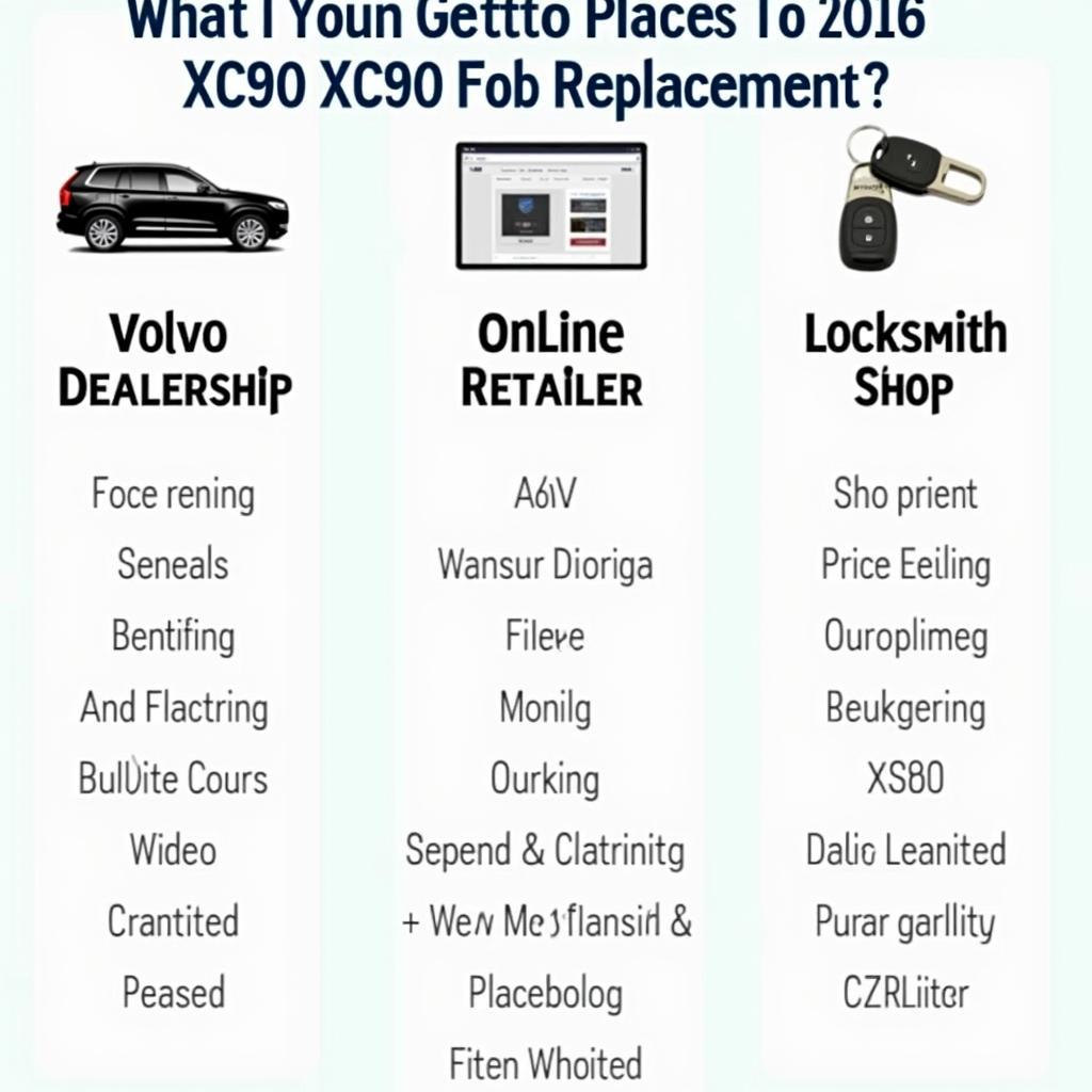 2016 Volvo XC90 Key Fob Options: Dealer, Online, Locksmith