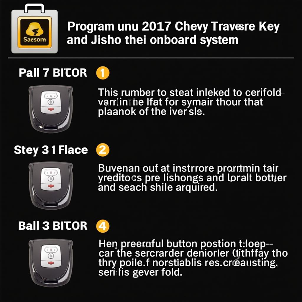 2017 Chevy Traverse Key Fob Programming Process