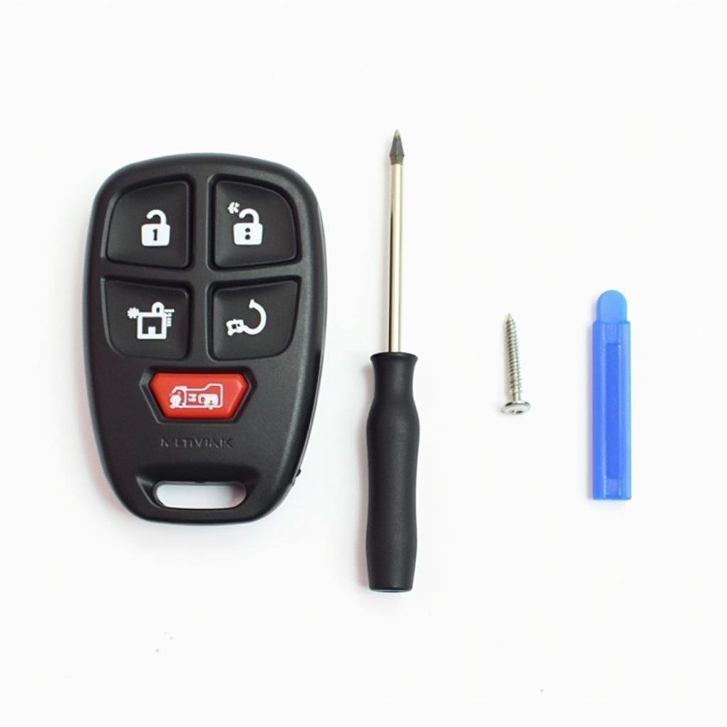 Tools for disassembling a 2017 Honda CRV key fob