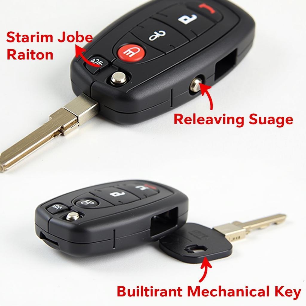 Finding the Mechanical Key on a 2017 Hyundai Tucson Key Fob