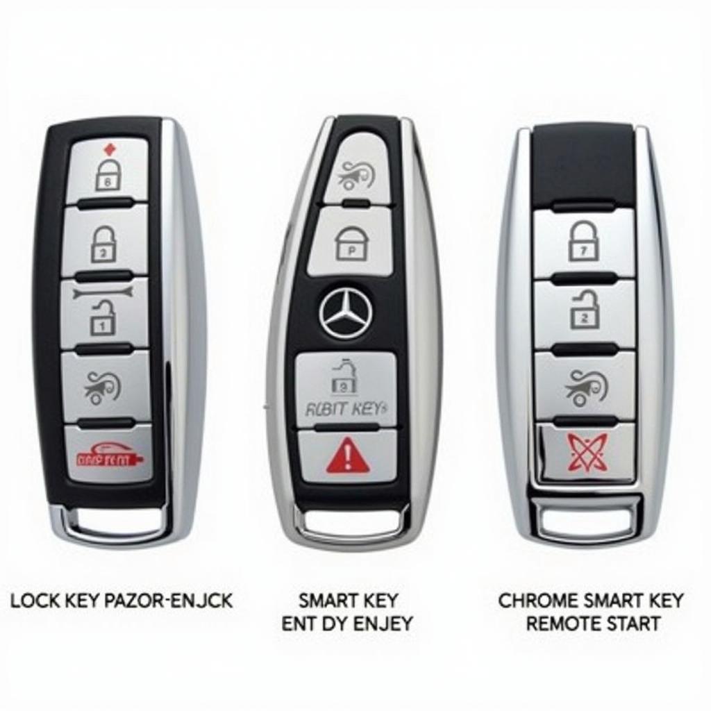 Different 2017 Mercedes-Benz Key Fob Types