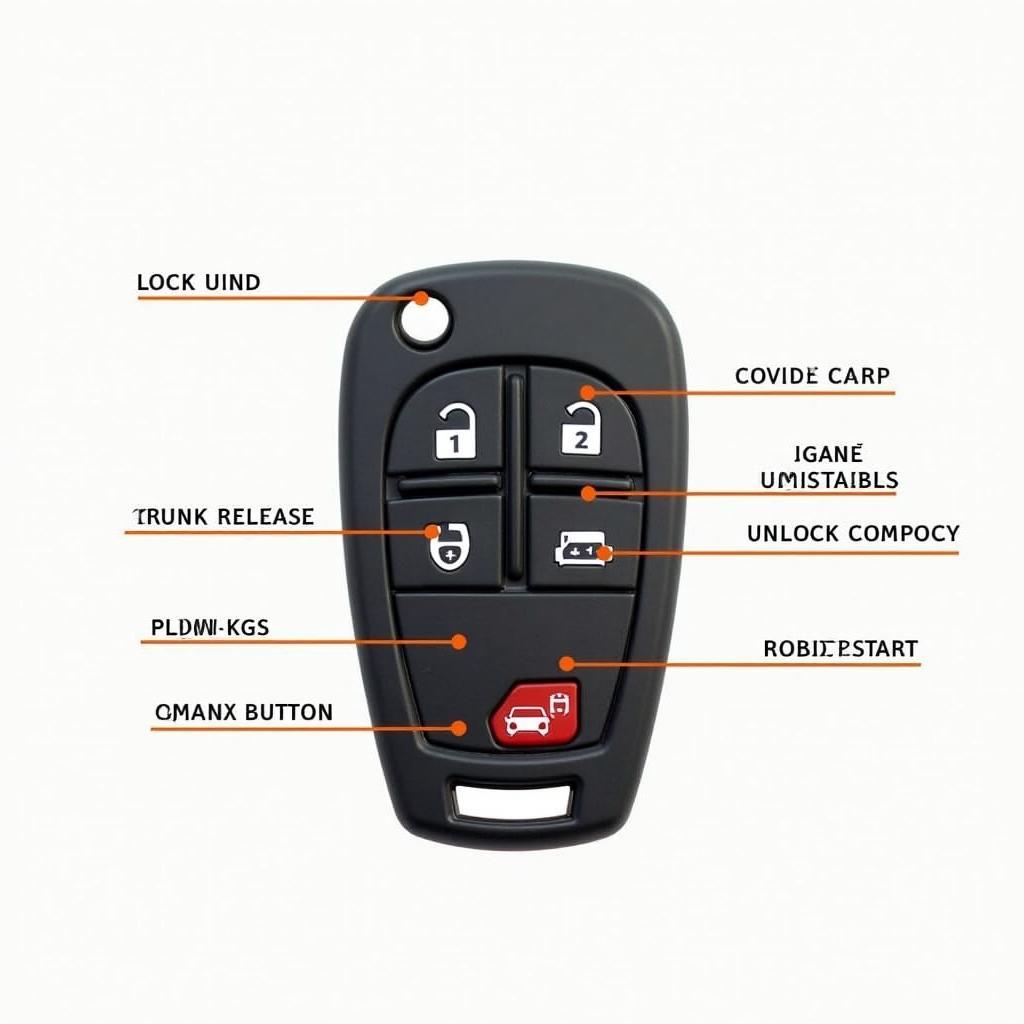 2017 Subaru Key Fob Functions Diagram